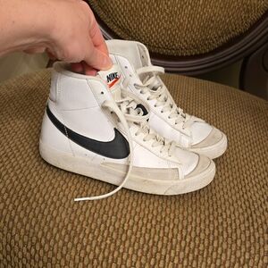 Nike White High-Top Sneakers Size 5